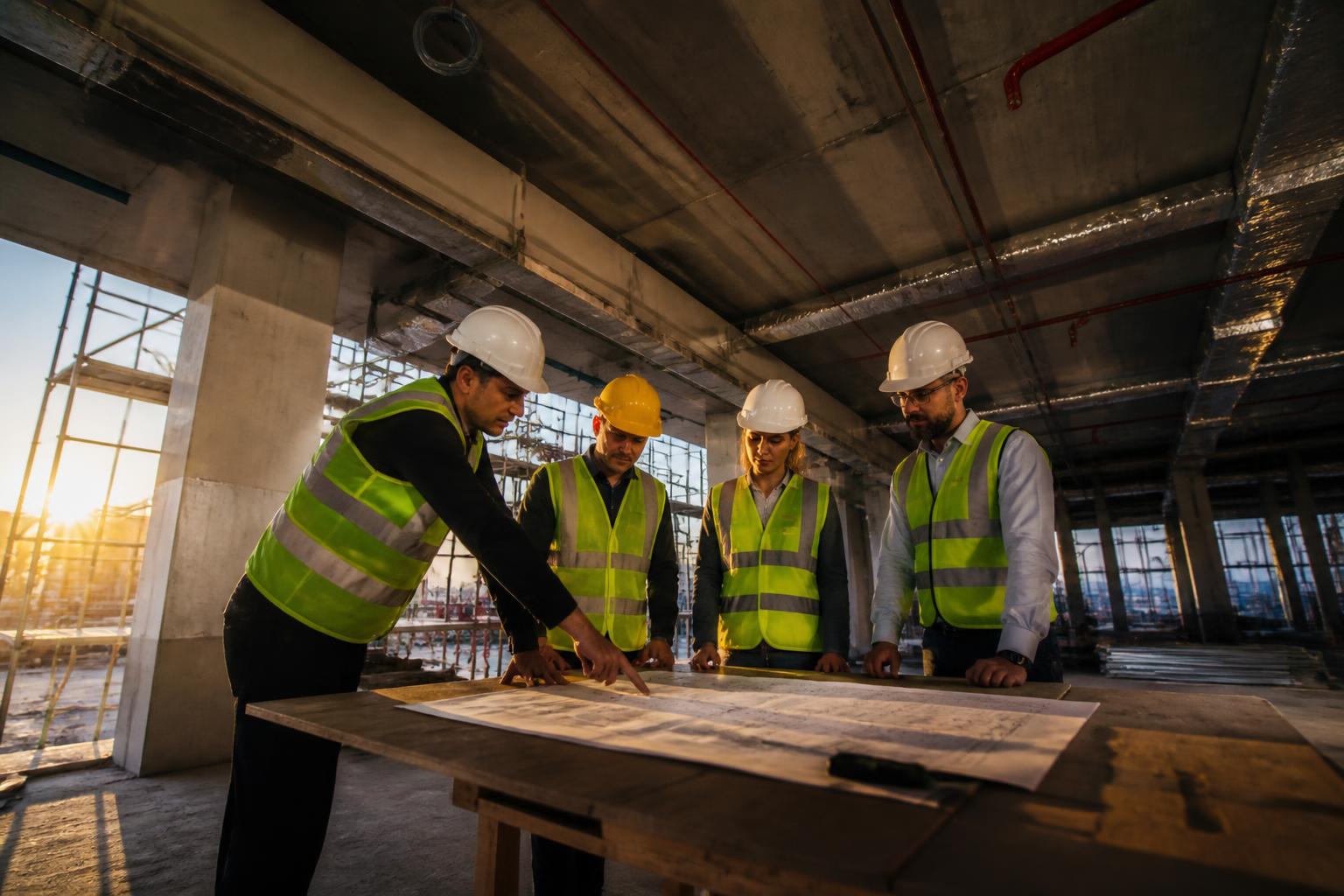 Pragmatic project team on site in Dubai